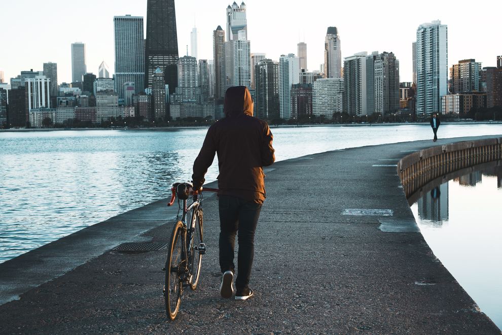 Walking Bike by Water