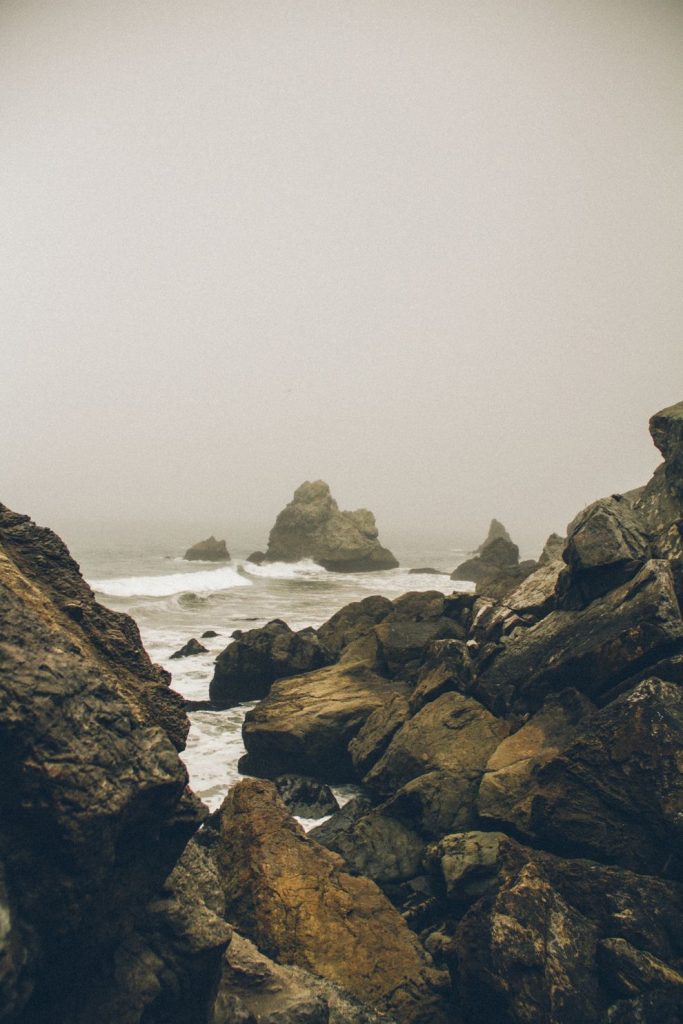 Rocks in Fog