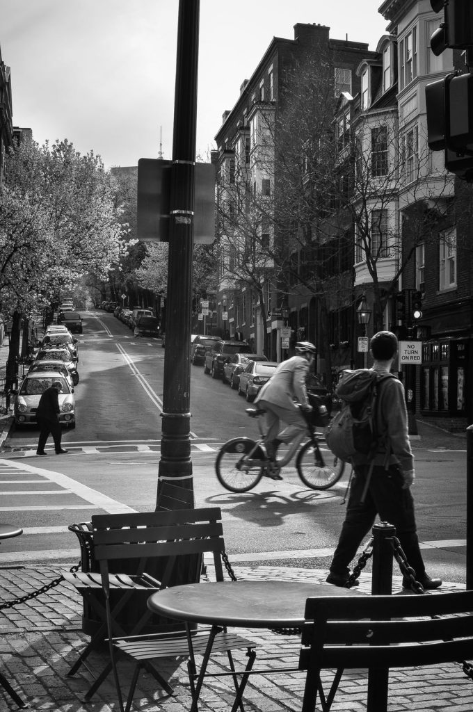 Charles Street Biker B&W