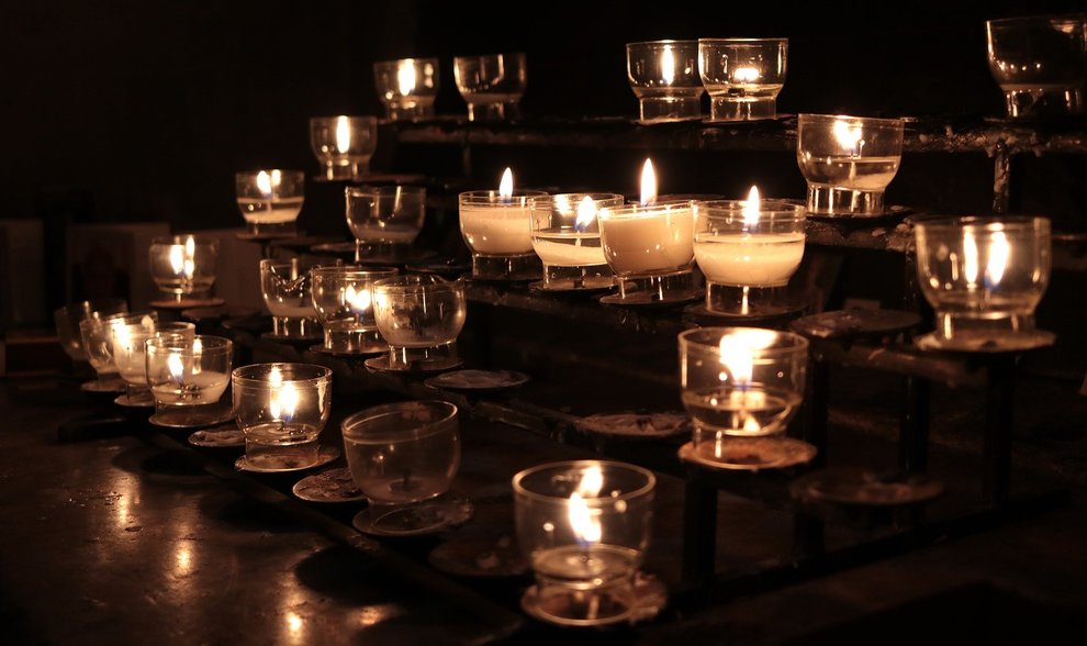 Candles at church