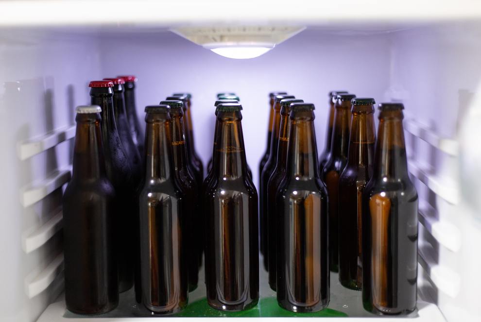 beers in fridge