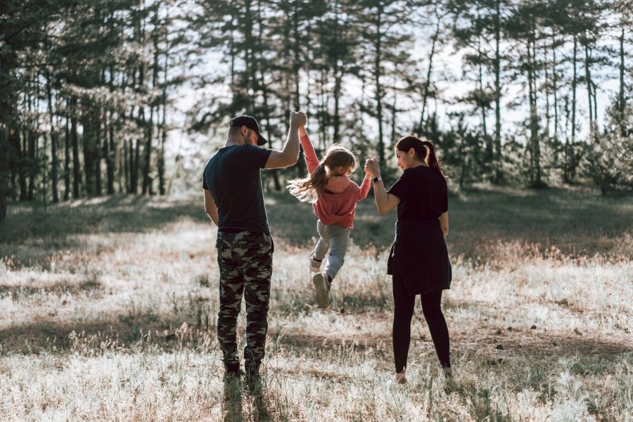 family outside